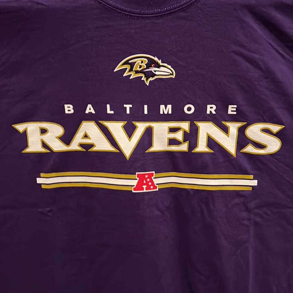NWT! Baltimore Ravens NFL Team Apparel NFL Ravens T-Shirt Size 2XL NEW WITH TAG - Picture 3 of 7